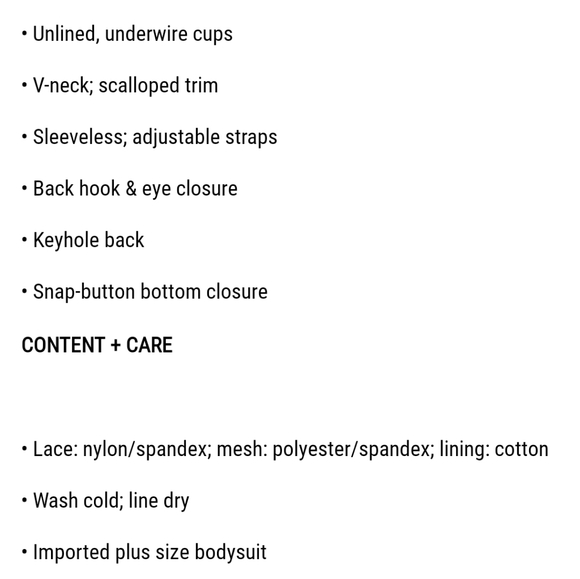 NWT Torrid Lace Bodysuit - Picture 3 of 4